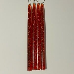 Vintage Red Lucite Candles